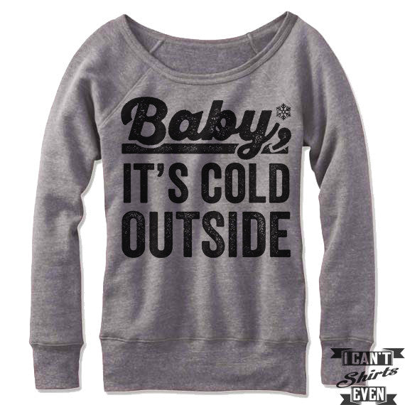 Baby It's Cold Outside Off-The-Shoulder Sweater