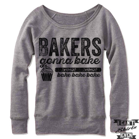 Bakers Gonna Bake Off Shoulder Sweater