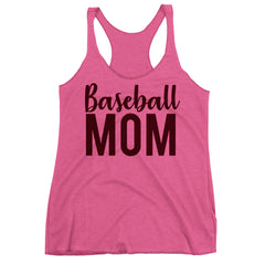 Baseball Mom Racerback Tank Top.