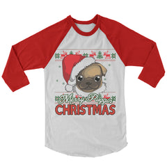Merry Puggin' Christmas Baseball Shirt