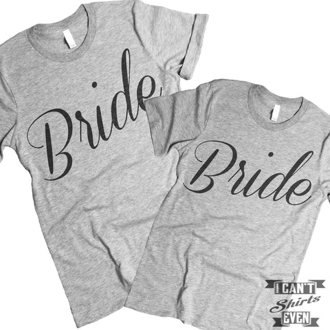 Bride And Bride Couples Shirts. LGBT.