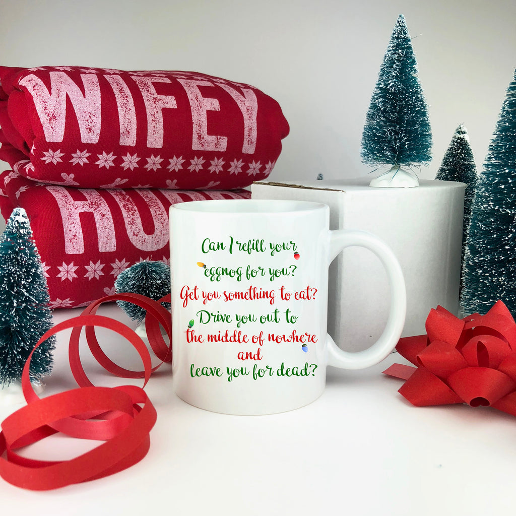 Can I Refill Your Eggnog Mug. Christmas Gift.