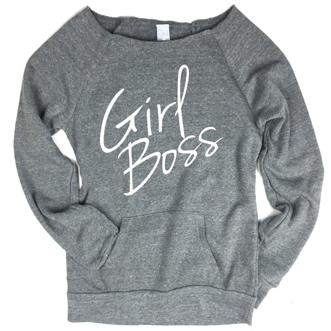 Girl Boss Off-The-Shoulder Sweater.