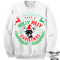 Christmas Sweater. Have A Holly Jolly . Jumper.