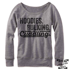 Hoodies Bulking Cuddling Off Shoulder Sweater