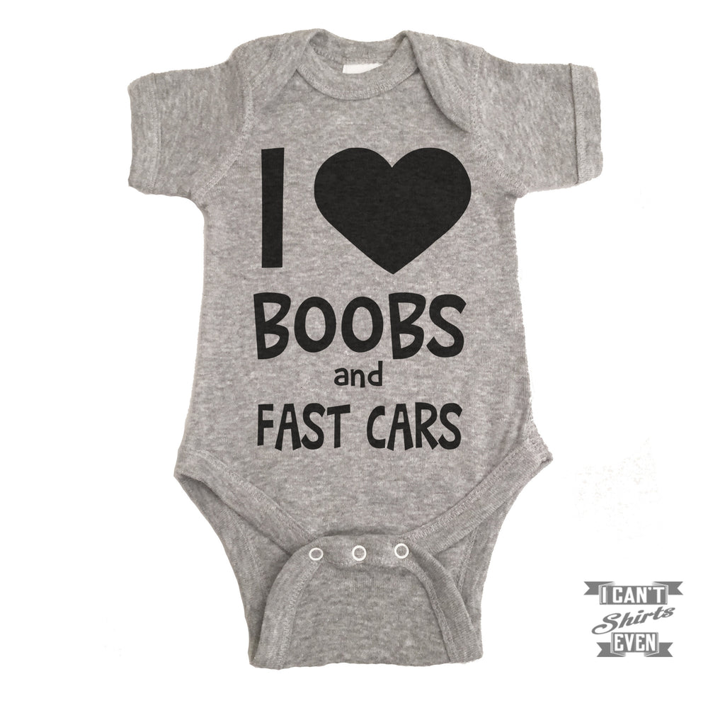 I Love Boobs Baby Bodysuit