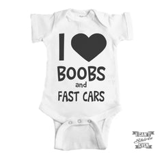 I Love Boobs Baby Bodysuit