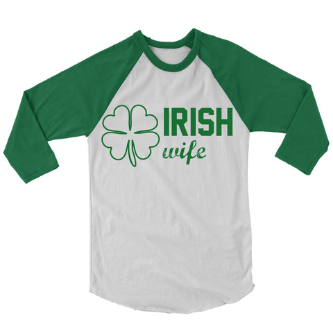 Irish Wife Baseball Shirt.