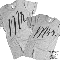 Mr. and Mrs. Couples Shirt. Unisex.