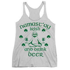 Namast'ay Irish And Drink Beer tank top