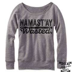 Namast'ay Wasted Off-The-Shoulder Sweater