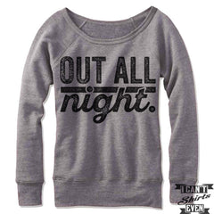 Out All Night Off Shoulder Sweater
