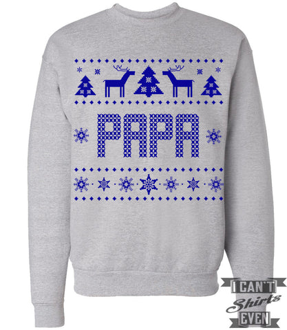 Papa Ugly Christmas Sweatshirt