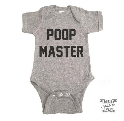 Poop Master Baby Bodysuit