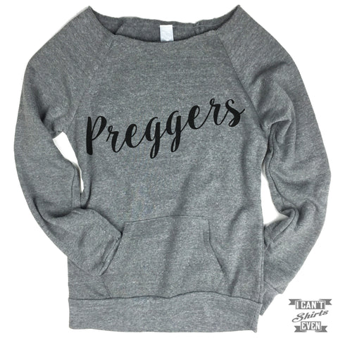 Preggers Off-The-Shoulder Sweater.