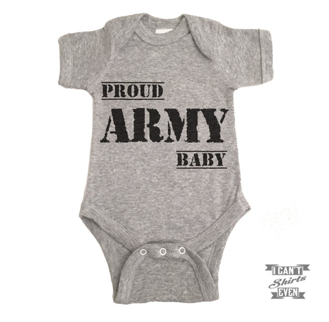 Proud Army Baby Baby Bodysuit