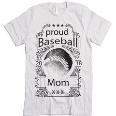 Proud Baseball Mom T-shirt