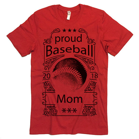 Proud Baseball Mom T-shirt