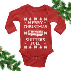 Merry Christmas Shitter's Full Baby Bodysuit.