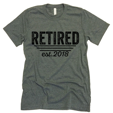 Retired Est. 2018 T-shirt