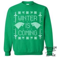 Ugly Christmas Sweater Winter Is Coming