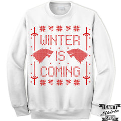 Ugly Christmas Sweater Winter Is Coming